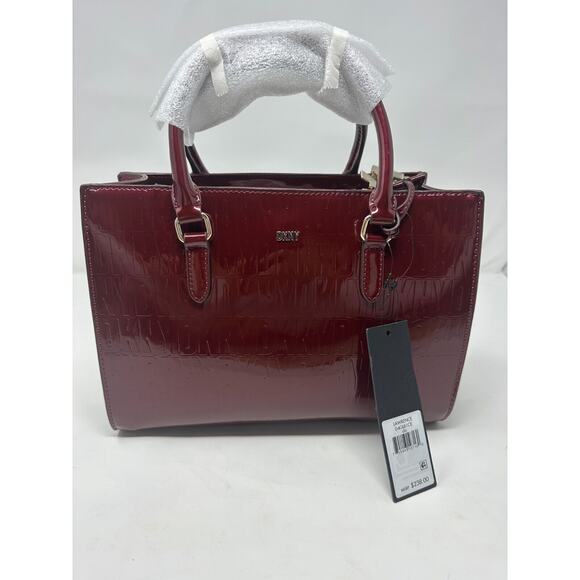 Dkny Handbags - Donna Karan New York Donna Karan Lawrence Leather W Claret